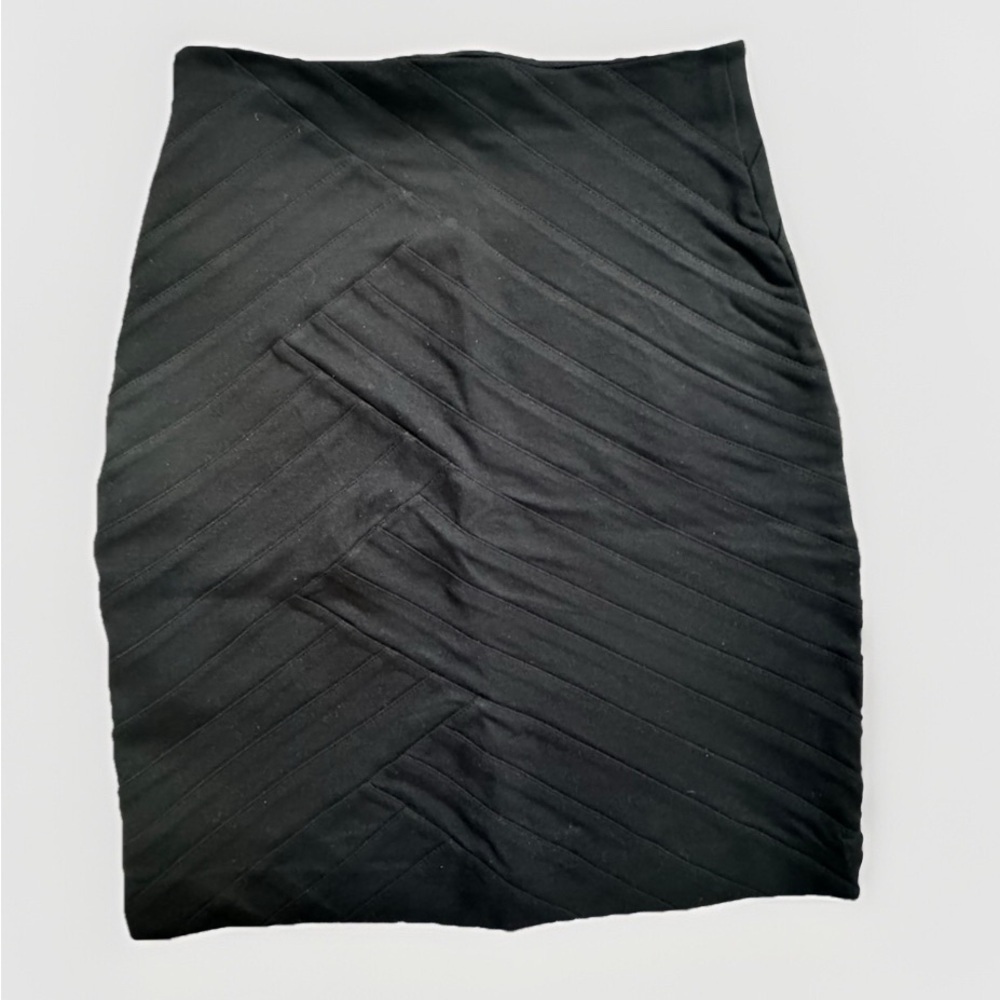 NWT $59 Express Skirt Black Bodycon Bandage Pencil Quilted Small 0 high waisted